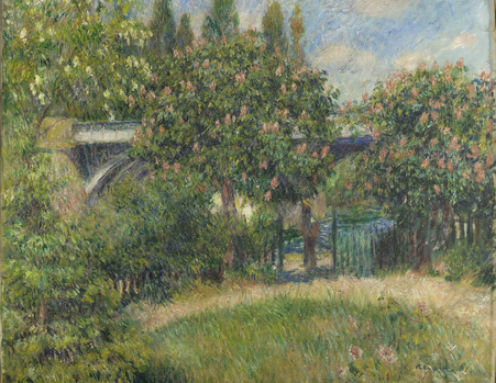Auguste Renoir, Pont du chemin de fer à Chatou, 1881